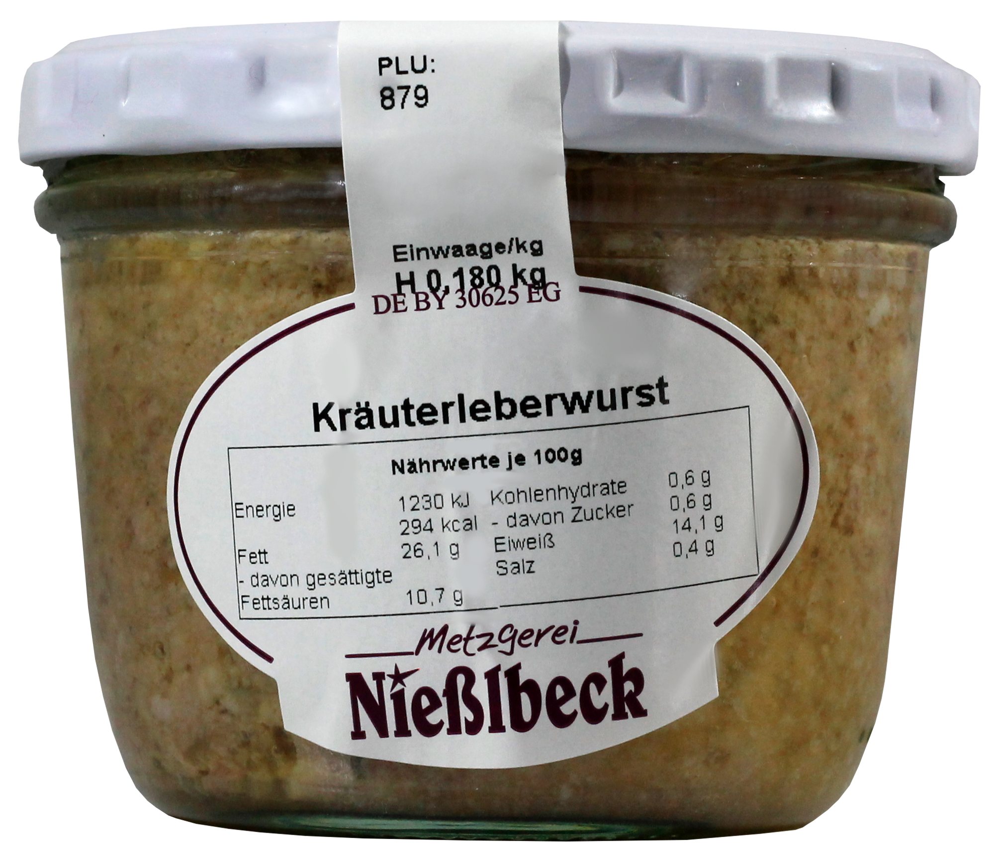 Kräuterleberwurst (Glas 180g)