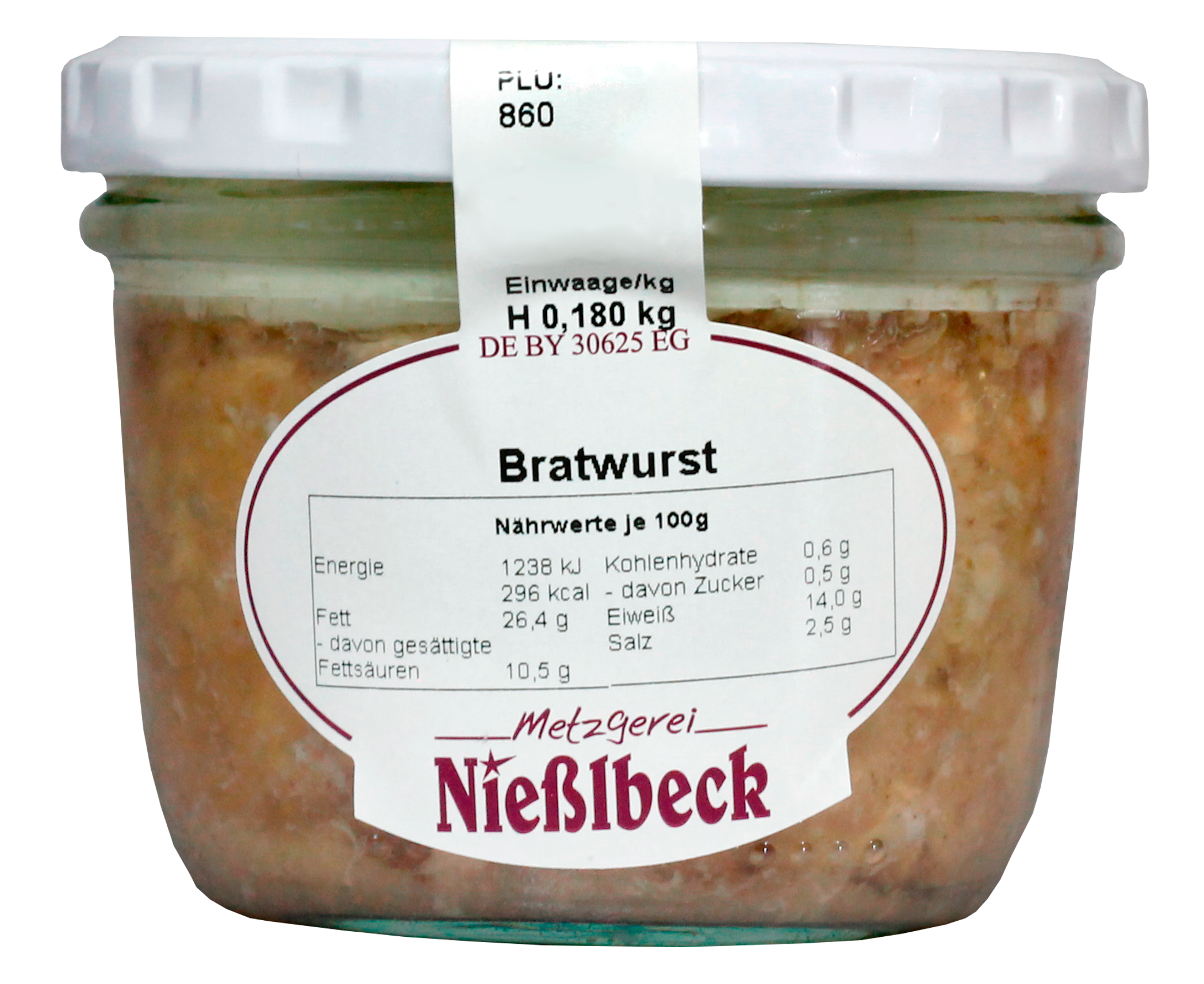 Bratwurst (Glas 180g)